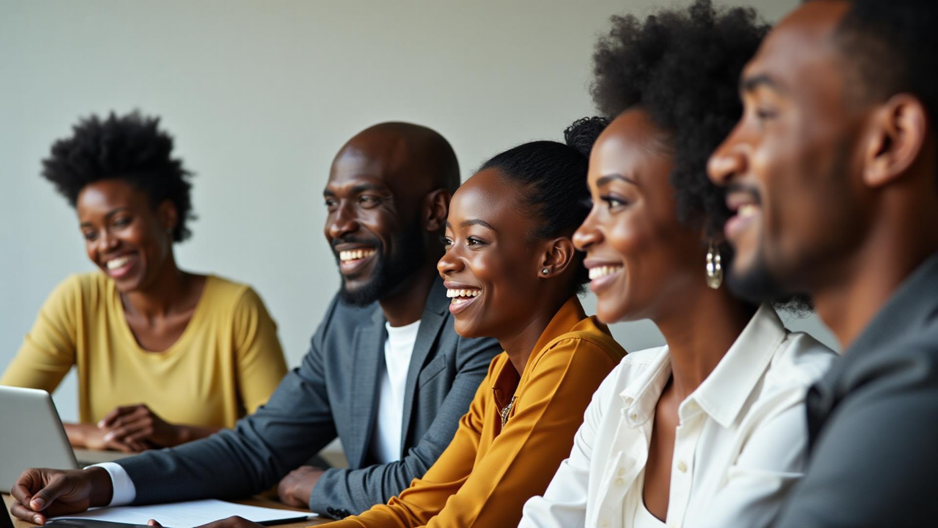 Kenyan Professionals Collaborating